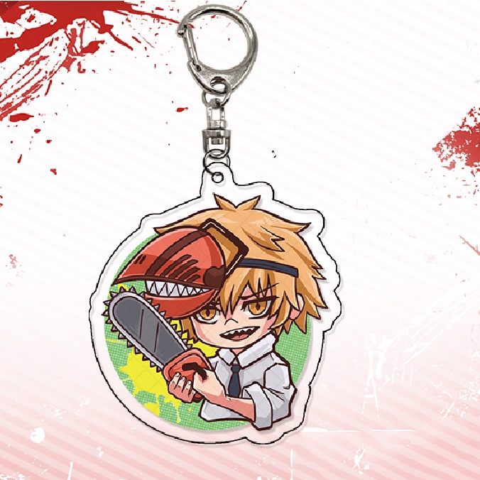 Móc Chìa Khóa Hình Nhân Vật Chainsaw Man NS3 Bằng Acrylic Dễ Thương