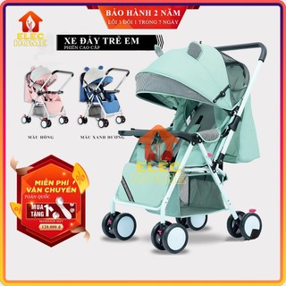 Xe đẩy cho bé hai chiều ba tư thế, Xe nôi đẩy gấp gọn, đệm lưới thoáng mát thiết kế tiện lợi gấp gọn dễ dàng