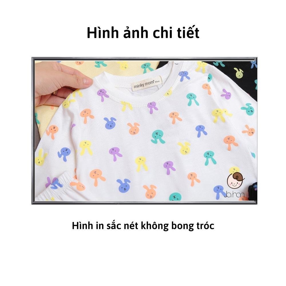 Bộ Thu Đông Cho Bé 💖SIZE ĐẠI 6-26KG 💖 Bộ Thun Lạnh  Dài Tay MK KID Với Họa Tiết thỏ Cho Bé Trai Bé Gái