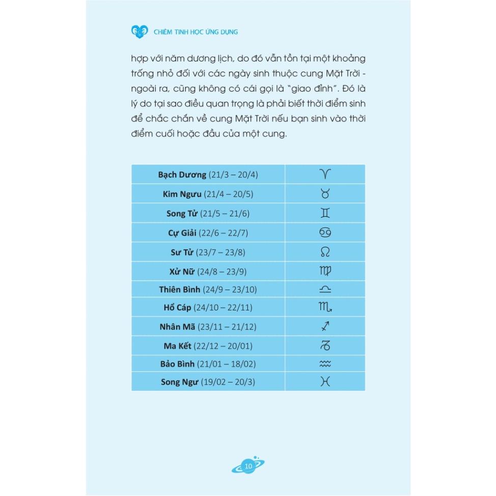 Sách Chiêm tinh học ứng dụng - 1980Books - BẢN QUYỀN