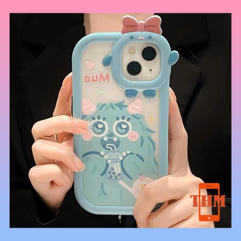 Ốp Điện Thoại Con quái vật màu xanh hồng đáng yêu Cho Iphone 6 / 6S / 6splus / se / 7 / 7plus / 8 / 8plus / X / xs / xsmax / 11 / 12 / 13 / 14 / Plus / pro / pro max-5027