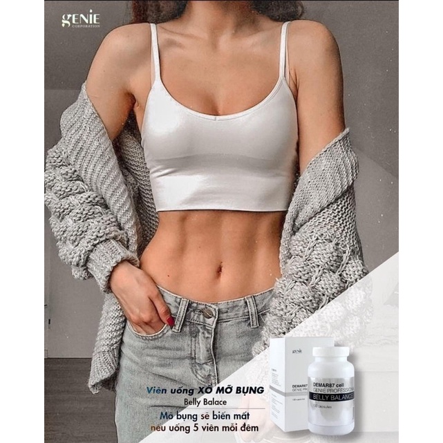 Viên uống hủy mỡ bụng Genie Demar87 Cell viên hủy mỡ an toàn tan mỡ bụng Hàn Quốc