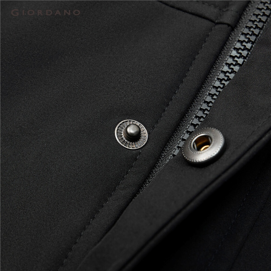 Áo khoác GIORDANO 01072686 có mũ trùm đầu dáng dài lót nỉ