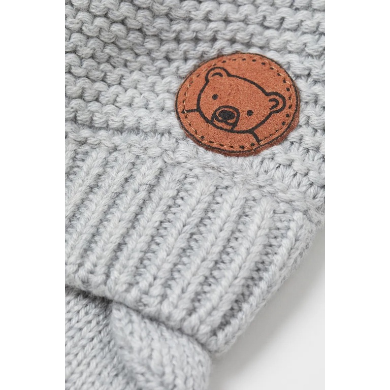 Mũ len hồng xám HM H&M _hàng chính hãng authentic