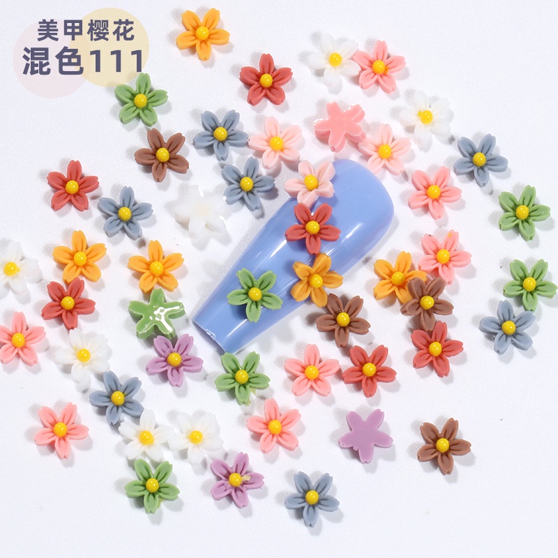 Hoa Giả Trang Trí Móng Tay