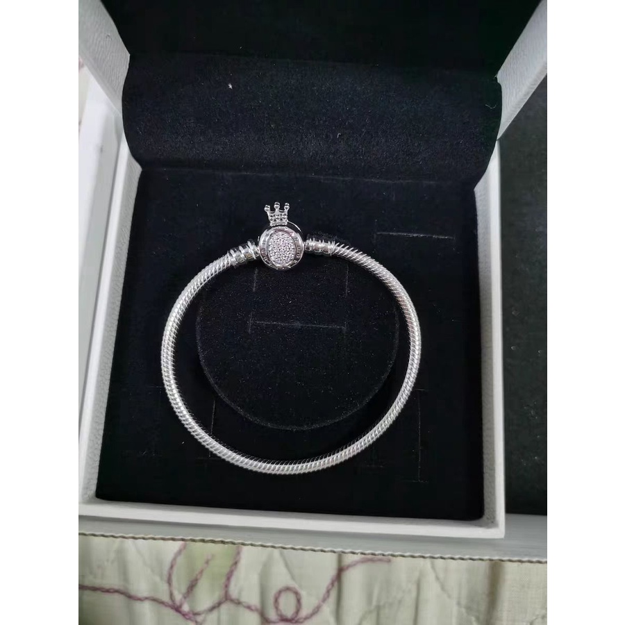 Vòng Tay Mạ Bạc 925 Thiết Kế Dạng Da Rắn Thanh Lịch Thời Trang