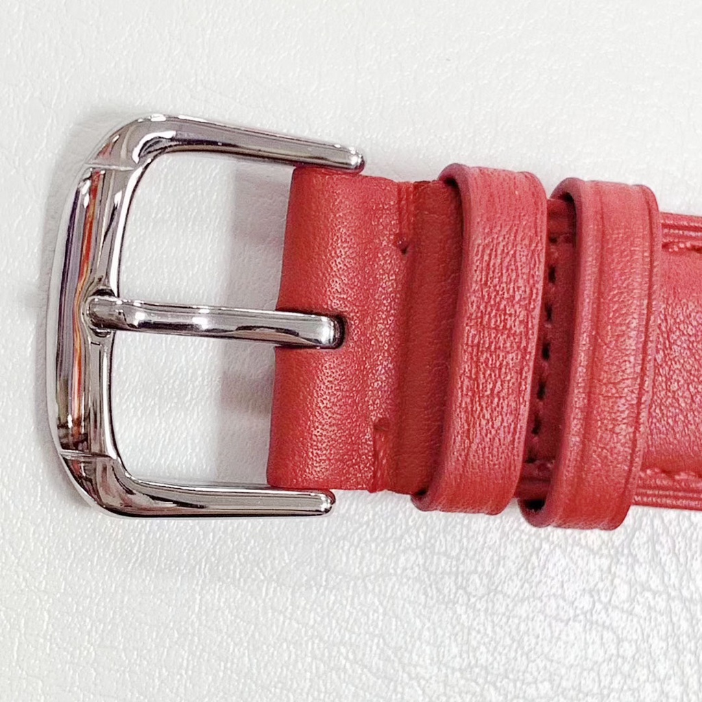 [DA XỊN NHẬP KHẨU] Dây da đồng hồ da đeo tay, da bò mặt cật RATE T1907 TRƠN 12 14 16 18 20 22mm (Các màu xanh)