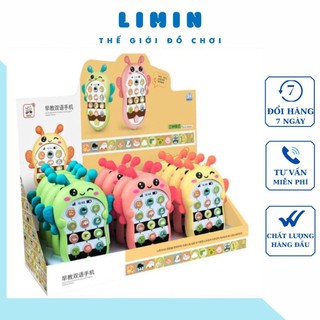 Điện thoại phát nhạc, phát sáng, điện thoại đồ chơi cho bé, hình con ong, tặng kèm pin