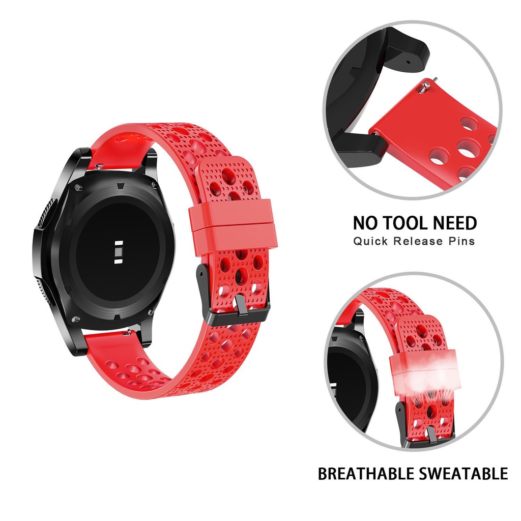 Dây Đeo Thay Thế Bằng Silicon Có Khóa Kim Loại Cho Đồng Hồ Thông Minh Amazfit T-Rex 2 Band
