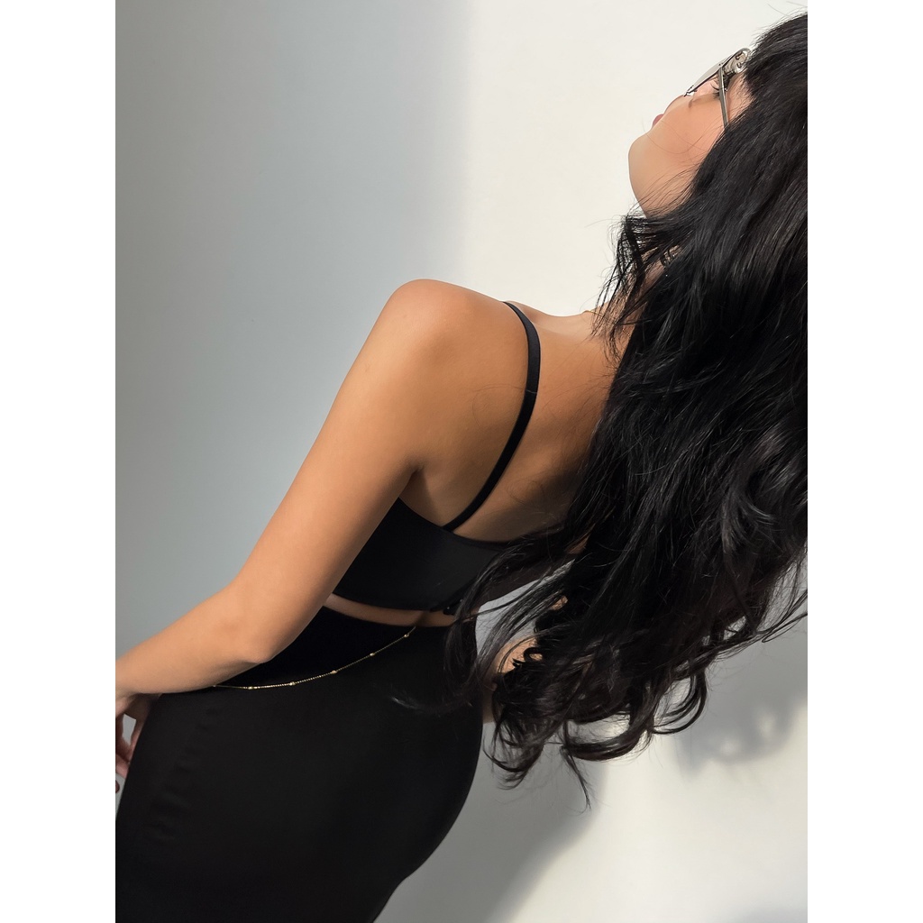 Hannah | Áo Corset Da Thời Trang Áo Croptop Da Có Mút Độn Thiết Kế Độc Quyền La Perbra