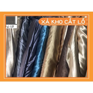 Thanh lý vải may rèm cửa, vải gấm, họa tiết chìm, hàng rẻ đẹp