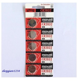 Pin CMOS Maxell CR2032 Lithium 3V (1 vỉ 5 viên) chính hãng 100%