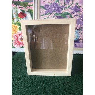 Khung hộp gỗ 3d sơn pu để bàn hoặc treo tường