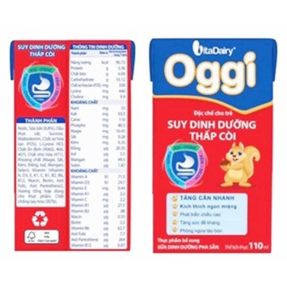 Sữa bột pha sẵn oggi cho bé 110ml