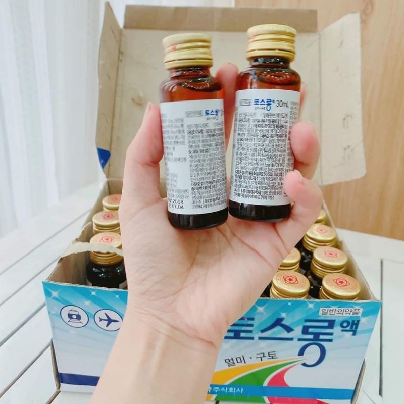 Hộp 30 chai say tàu xe Hàn Quốc