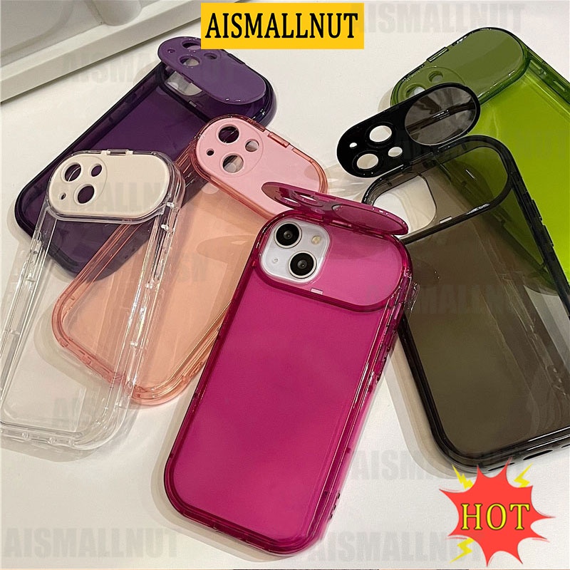 Ốp Điện Thoại Dạng Gương Gập Có Đệm Khí Chống Rơi Bảo Vệ Camera Cho IPhone 14 13 11 12 Pro Max X XR 7plus
