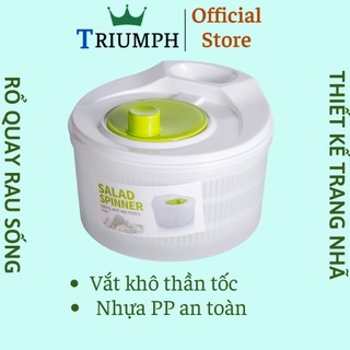 Rổ quay rau ikea chính hãng làm ráo rau nhanh chóng, rổ làm khô rau