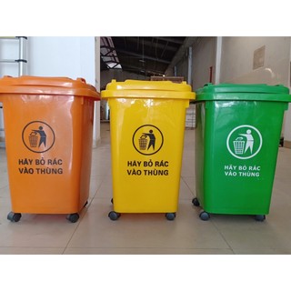 Thùng rác nhựa công cộng 60L