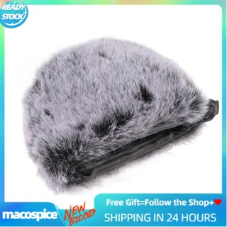 Macospice Microphone Furry Windscreen Muff Condenser Windshield Windproof Cover