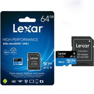 Thẻ nhớ chuyên dụng cho Camera MicroSD Lexar 633x 32GB 64GB 128GB 100MB s