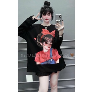 Áo pull cô gái dài tay dáng rộng hottrend