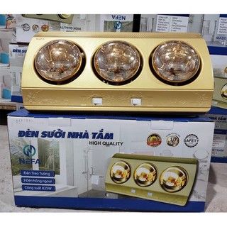 Đèn sưởi nhà tắm 3 bóng Nefa