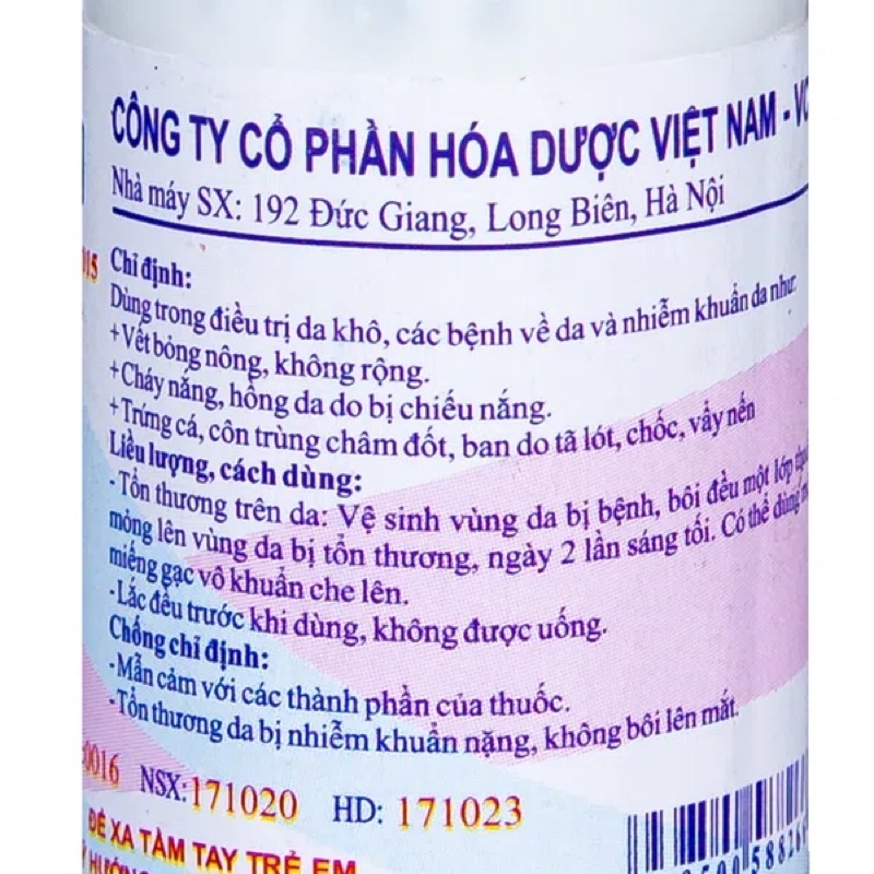 Hồ Nước Bôi Da Côn trùng cắn, Kiến ba khoang - Lọ 20g