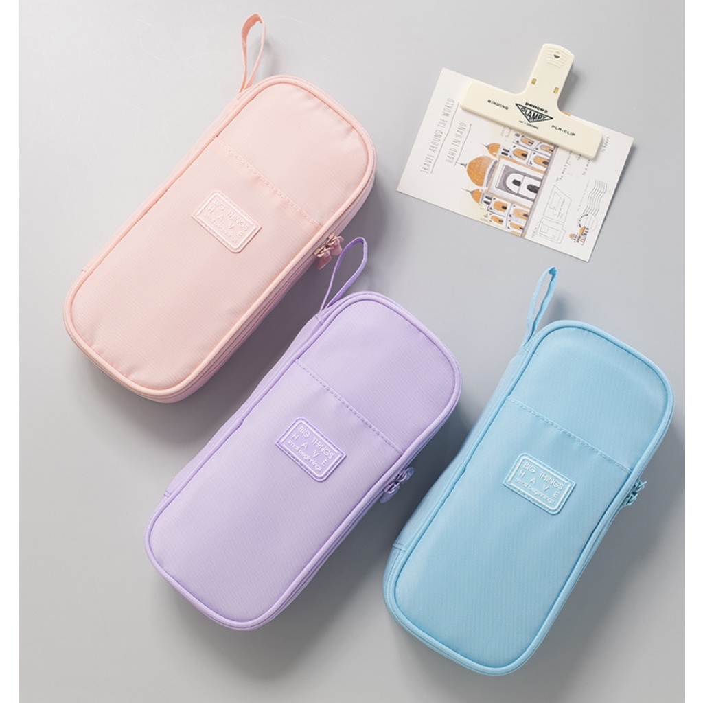 Hộp bút vải đa năng ANGOO - DOUBLE LAYER