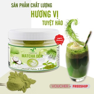 Matcha sữa dừa 250g bột trà xanh sữa vy phụng tea & coffee matcha chính hãng nhật bản thơm ngon, tiện lợi