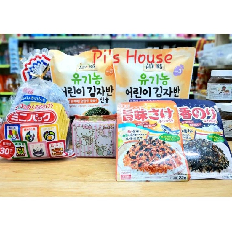 Gia vị rắc cơm furikake cho bé nhiều loại