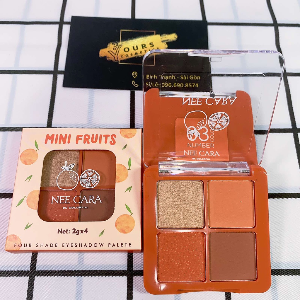 Bảng Phấn Mắt Nee Cara Tone Trà Sữa N319 - Bảng Màu Mắt Tone Nâu Tây Nee Cara
