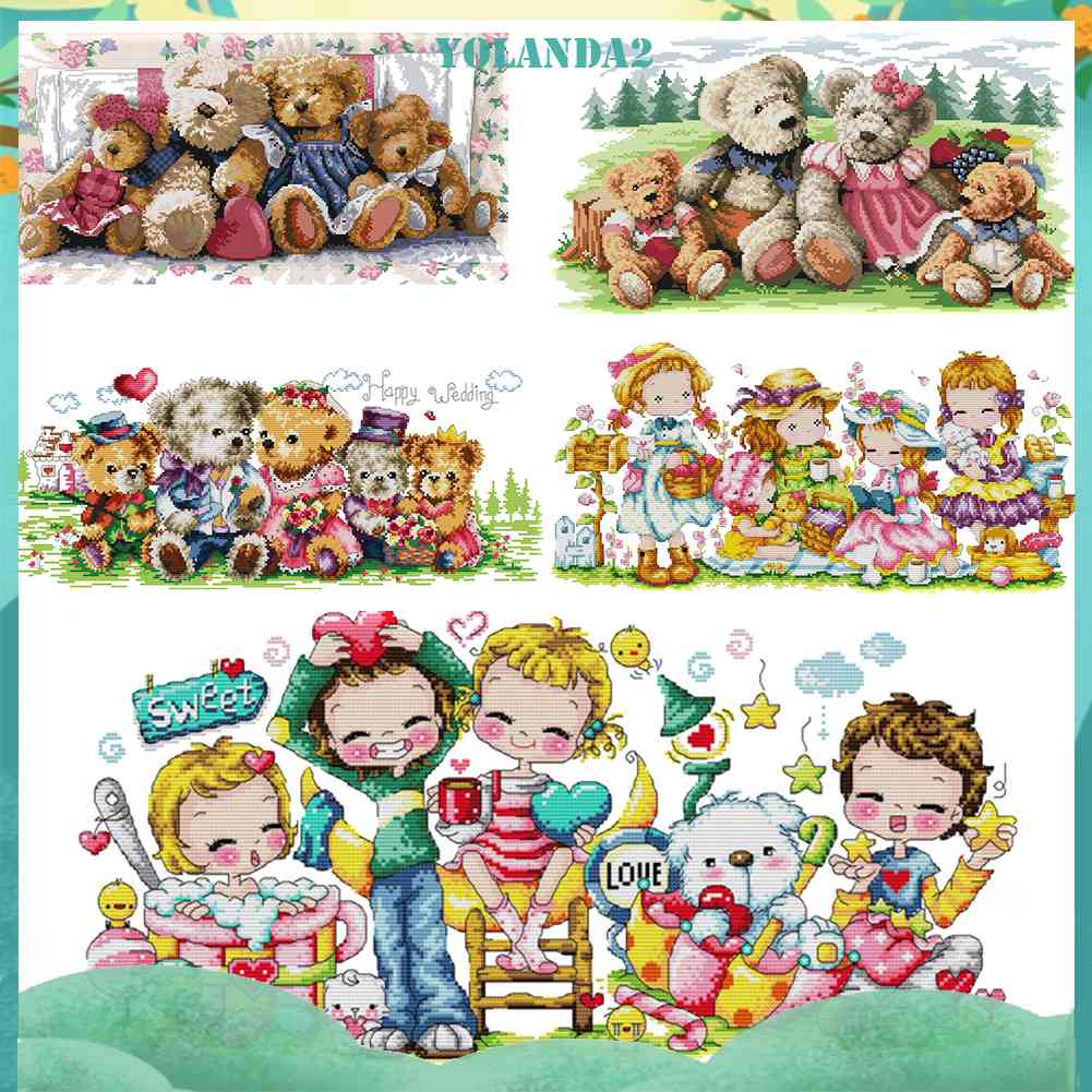 Tranh Thêu Chữ Thập 14CT Họa Tiết Hoạt Hình