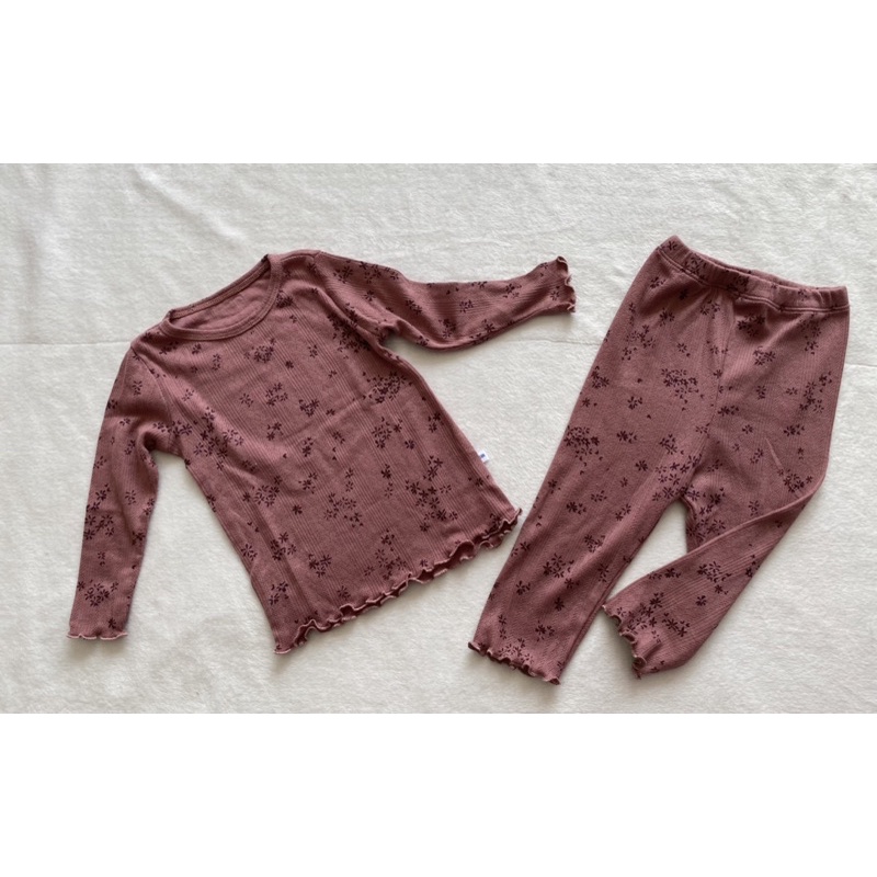 Set 3 bộ dài cotton gân cho bé