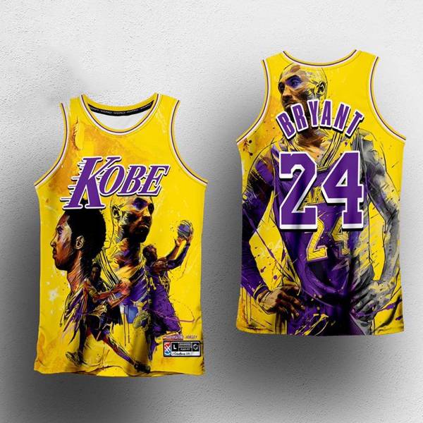 Hq1 Áo Bóng Rổ Màu Vàng QH1 Kobe Bryant Thời Trang Dành Cho Nam Và Nữ