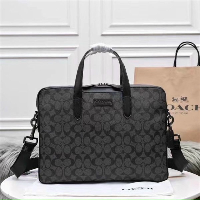 Cặp laptop da thật Coach