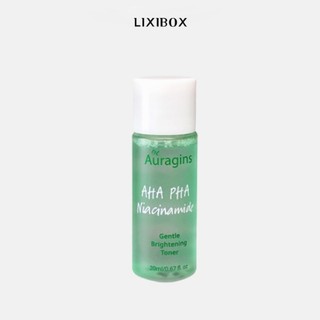  Nước cân bằng sáng da, ngừa mụn AHA PHA The Auragins Gentle Brightening Toner 20ml