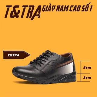 [ 8CM ] Giày Cao Nam T&TRA T26 Đ
