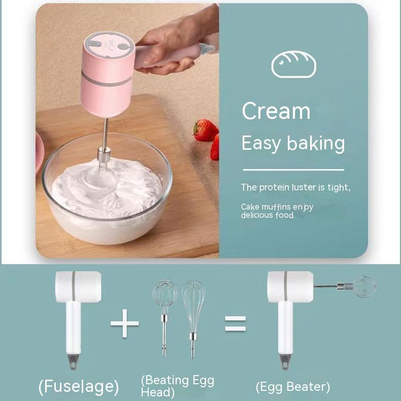 Máy Đánh Trứng / Khuấy Kem Tự Động Không Dây Mini Cầm Tay Có Thể Sạc Lại