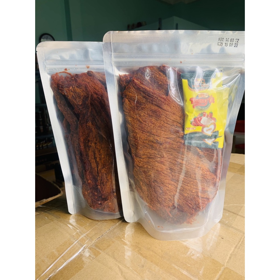 KHÔ BÒ MIẾNG LOẠI 1 GÓI 500.GRAM - KHÔ BÒ MỀM - THƠM NGON - ĐẠM VỊ