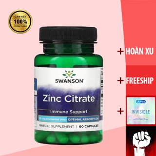 Tặng kèm bcs zinc swanson zinc citrate 50mg immune support 60 viên tăng hệ - ảnh sản phẩm 1