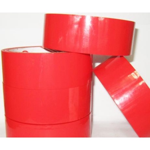 Băng keo màu đỏ mỗi cây 950Gr, keo dán chắc chắn, Băng keo dán thùng, dán hộp