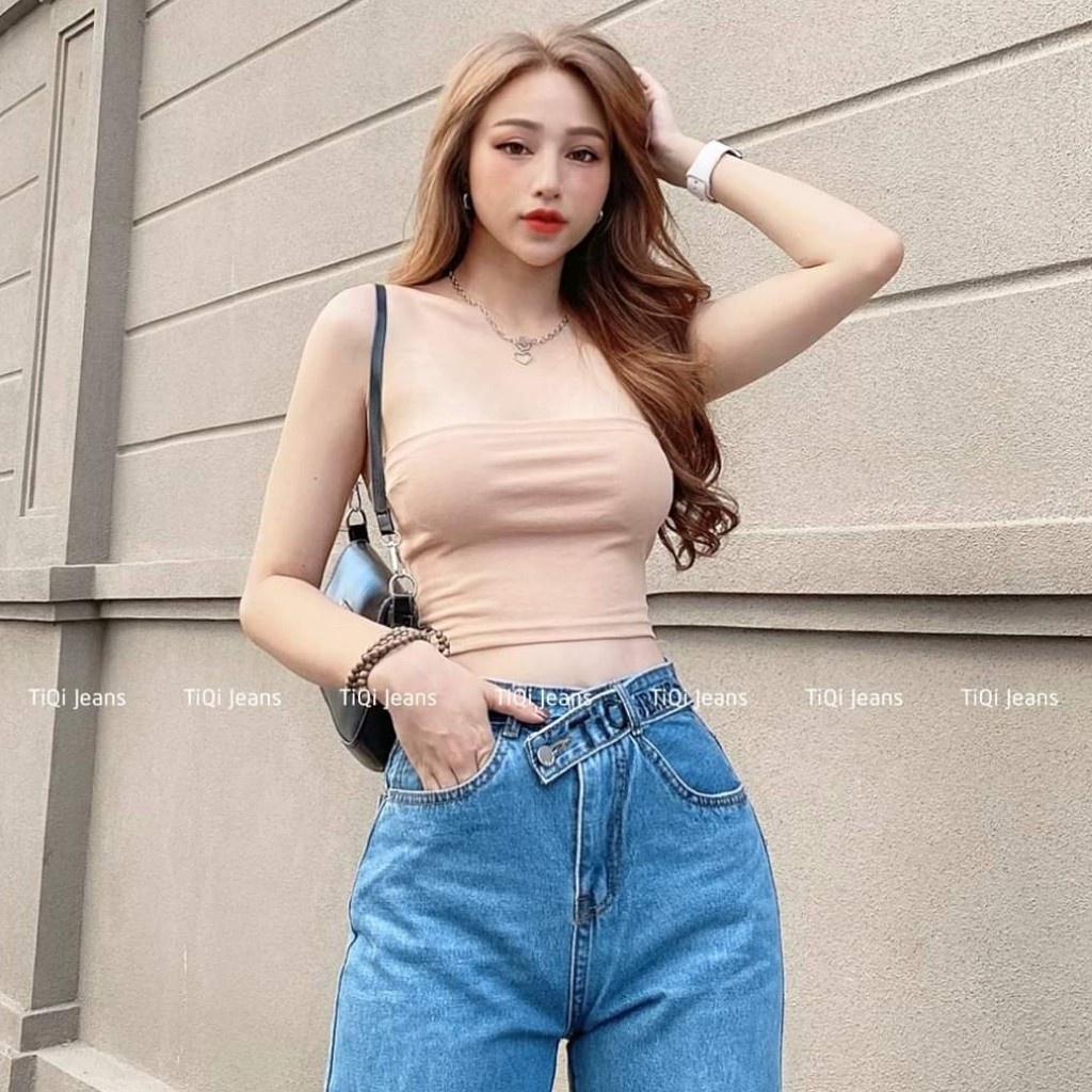 Áo Ống Croptop Chất Thun Dày Dặn Co Giãn 3 Màu Cơ Bản Trắng Đen Nâu Mẫu Hot Mùa Hè Kèm Ảnh Thật Cận Chất Vải