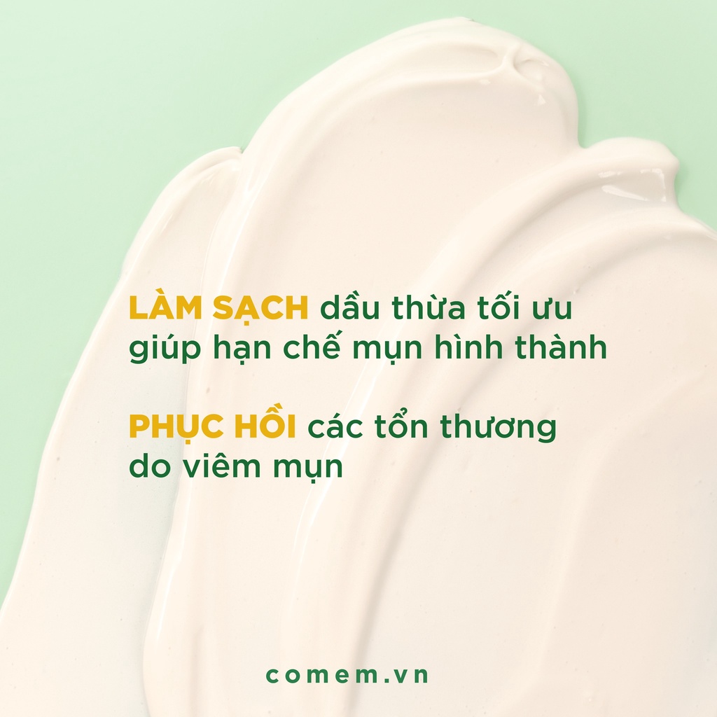 Mặt Nạ Đất Sét Ngừa Mụn Rau Má Cho Da Mụn Da Dầu Nhạy Cảm Cỏ Mềm 60g