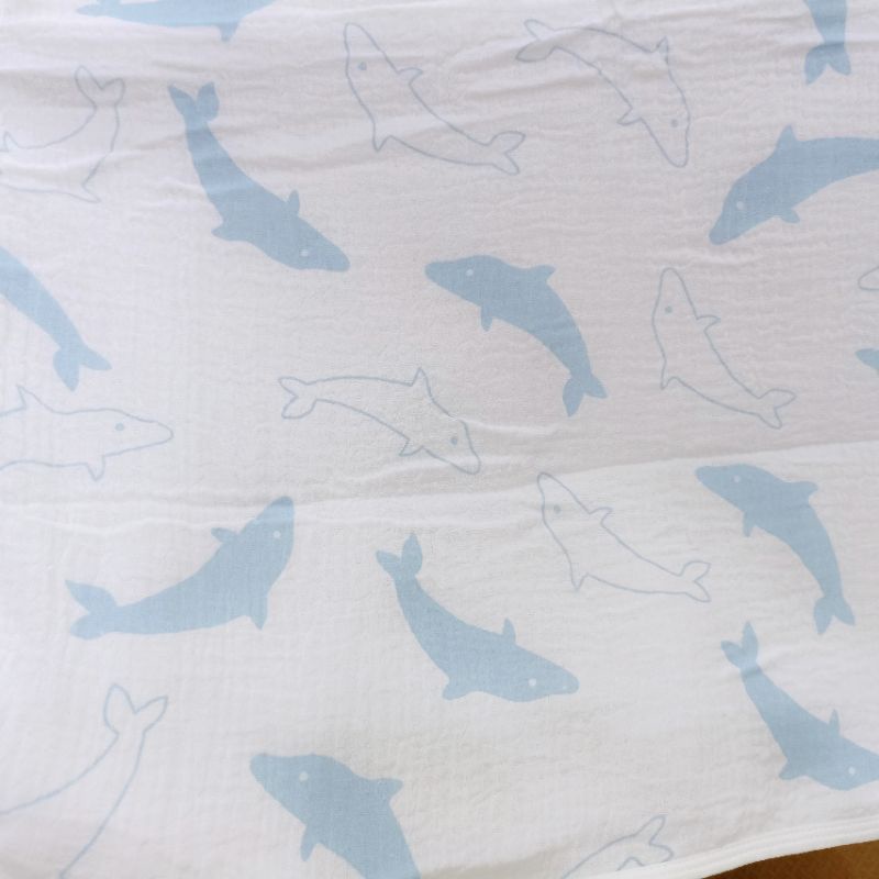 Tấm lót chống thấm thay tả cho bé xô muslin 50*70