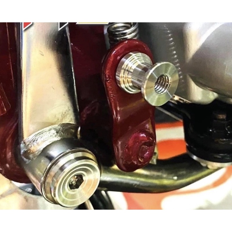 Khâu nối gác chân wave 2004 lắp cho các dòng xe Honda super dream chất liệu inox 304 Bộ 2 khâu