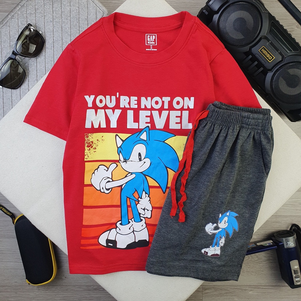 Đồ bộ bé trai Gap size đại chất thun cotton nhiều màu sắc in hình khủng long mặc đi học đi chơi đều đẹp