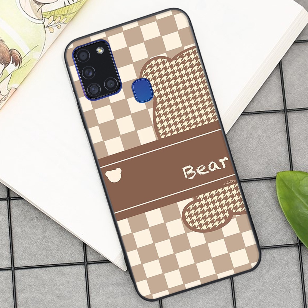 Ốp lưng Samsung A21S in hình tim, kẻ vuông mẫu mới CỰC XINH