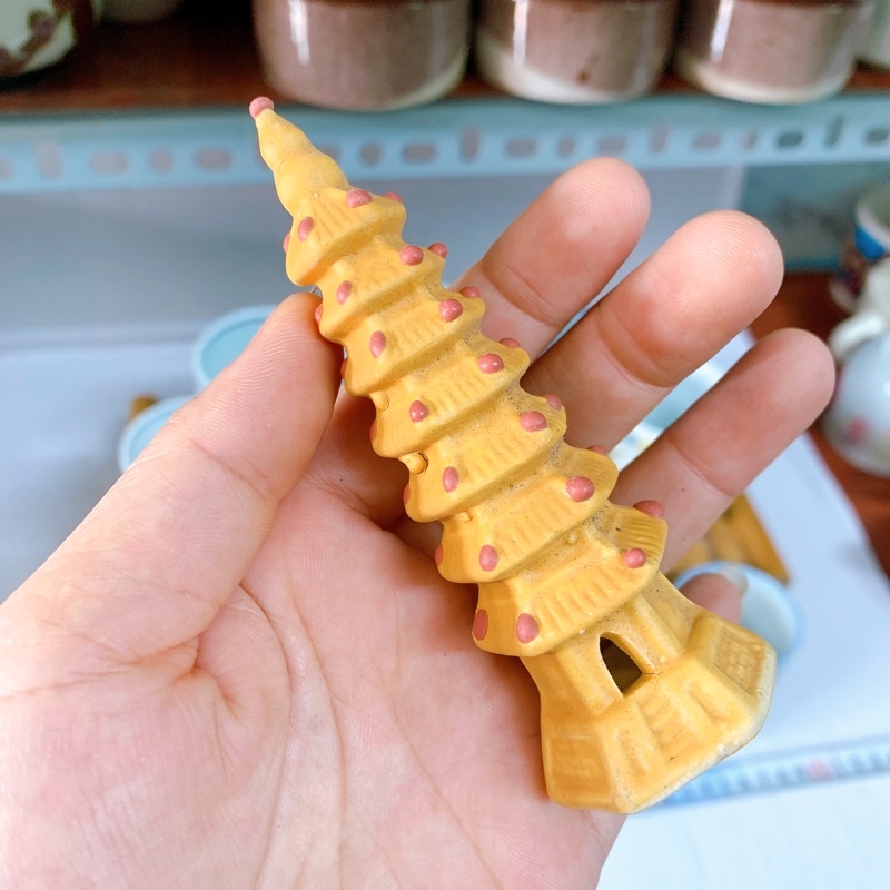 Tháp mini trang trí chậu cây bể cá