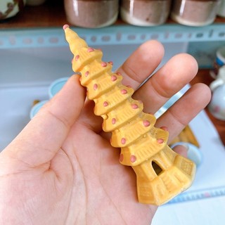 Tháp mini trang trí chậu cây bể cá