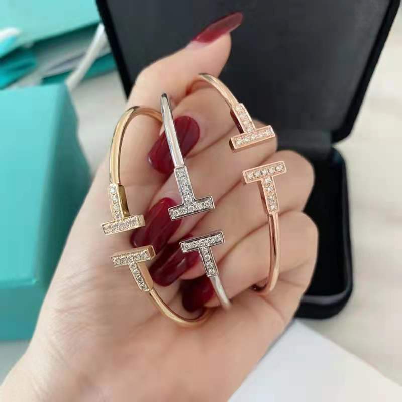 TFY vòng tay nữ titan Vàng đôi T vòng đeo bắp tay cặp đôi